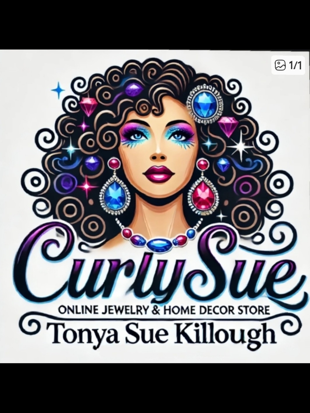🚨Curlysue Live Jewelry Show Flyer-Vintage To New Jewelry